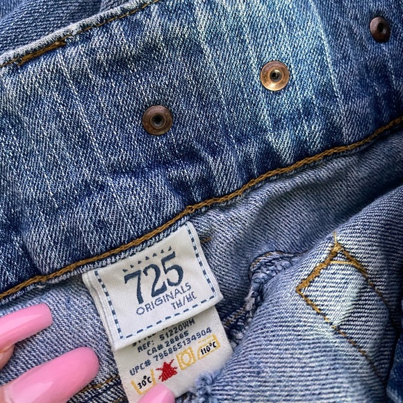 ❌SOLD-DEPOP❌ Y2K Belted Jeans by 725 Originals - Picture 5 of 7